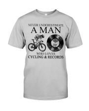man cycling-vinyl-records lqt pml Classic T-Shirt front