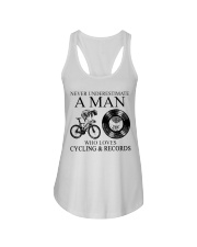 man cycling-vinyl-records lqt pml Ladies Flowy Tank tile