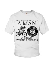 man cycling-vinyl-records lqt pml Youth T-Shirt tile