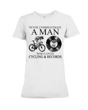 man cycling-vinyl-records lqt pml Premium Fit Ladies Tee tile