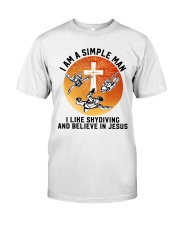 skydiving-jesus-man-simple-lqt-nna Classic T-Shirt front