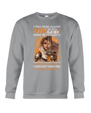 Multiple Sclerosis god fight it lqt pml Crewneck Sweatshirt tile