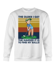 golf older I get harder find ball lqt pml Crewneck Sweatshirt tile