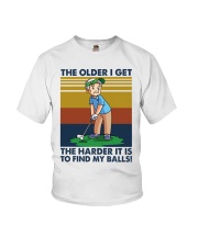 golf older I get harder find ball lqt pml Youth T-Shirt tile