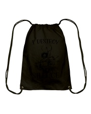 drummer destroy silence lqt lbs Drawstring Bag tile