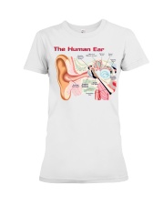 otologist parts of the ears and their functions lqt pml Premium Fit Ladies Tee tile
