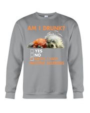 dog am-i-drunk-multipl Sclerosi lqt pml Crewneck Sweatshirt tile