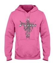 sign language jesus can all things lqt lbs Hooded Sweatshirt tile