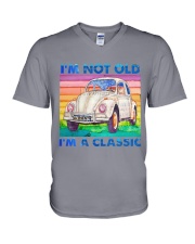 Car Bug Not Old Retro PDN-ntv V-Neck T-Shirt tile