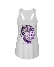 tiger fibromyalgi-a strength lqt lbs Ladies Flowy Tank tile