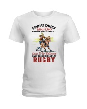 rugby girl suck it up lqt pml Ladies T-Shirt tile
