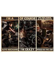 Auto Mechanic Sane Person PDN-dqh 17x11 Poster front