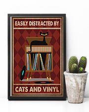 Music Cat Vinyl Easily Distracted 2 PDN-pml 11x17 Poster lifestyle-poster-8