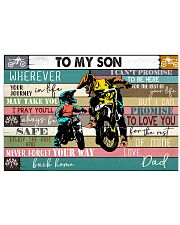 Dirtbike to my son 36x24 Poster front