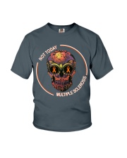 Not-today-multipl-sclerosi skull lqt pml Youth T-Shirt tile