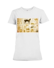 Veterinarian cat skeleton anatomy pt mttn-nth Premium Fit Ladies Tee tile