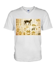 Veterinarian cat skeleton anatomy pt mttn-nth V-Neck T-Shirt tile
