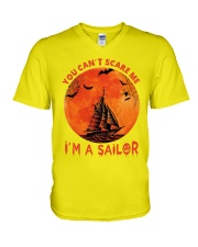 sailing cant scare me lqt pml V-Neck T-Shirt tile