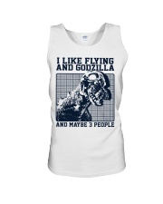pilot-godzilla-3-people-lqt-nna Unisex Tank tile