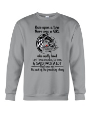dirt track racing girl tattoo lqt pml Crewneck Sweatshirt tile
