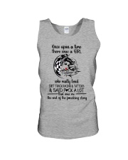 dirt track racing girl tattoo lqt pml Unisex Tank tile