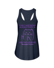 fibromyalgi-a cat middle fingers lqt lbs Ladies Flowy Tank tile