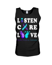 listen-care-love-suicid-e-preve ltq lbs Unisex Tank tile