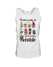 teacher gnomes make profession lqt lbs Unisex Tank tile