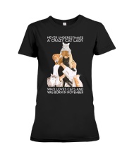 Crazy Cat Lady November mug Premium Fit Ladies Tee tile