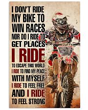 Motorcross I ride 24x36 Poster front