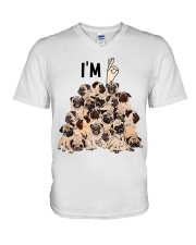 pug-im-ok lqt pml V-Neck T-Shirt tile