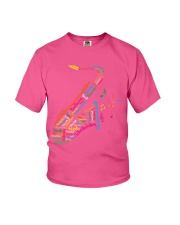saxophone-text-lqt-nna Youth T-Shirt tile