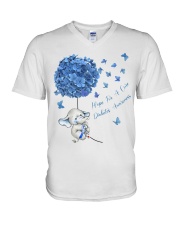elephant-diabet-es-hope lqt pml V-Neck T-Shirt tile