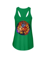 sign language trick treat lqt lbs Ladies Flowy Tank tile
