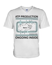 biology inside mitochondrion lqt pml V-Neck T-Shirt tile