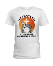 drums-jesus-man-simple-lqt-nna Ladies T-Shirt tile