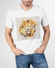 Lion t shirt V-Neck T-Shirt garment-vneck-tshirt-front-lifestyle-01