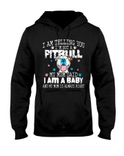 Awesome Pitbull mom Shirt Hooded Sweatshirt thumbnail