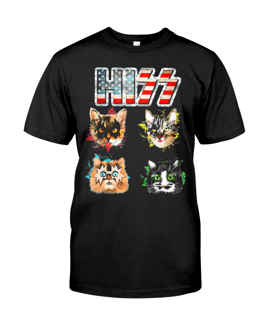 Funny Hiss Funny Cats cute cat lover shirt Classic T-Shirt