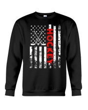American Flag Hockey USA Patriotic Crewneck Sweatshirt thumbnail