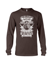AMERICAN Oath Defend The Constitution Army Veteran Long Sleeve Tee thumbnail