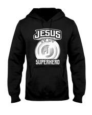 Jesus Is My Superhero Art Hooded Sweatshirt thumbnail