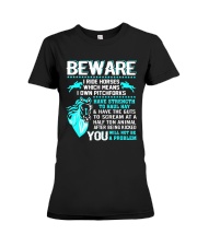 Horse Lover Beware I Ride Horses T Shirt Premium Fit Ladies Tee thumbnail