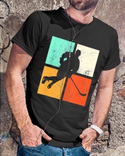 Ice Hockey Player Stick Goalie Retro Vintage Classic T-Shirt lifestyle-mens-crewneck-front-4