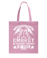 EMBREY - Veins Name Shirts Tote Bag thumbnail
