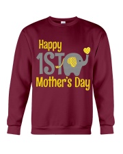 first Mother's Day Elephant 2018 Crewneck Sweatshirt thumbnail