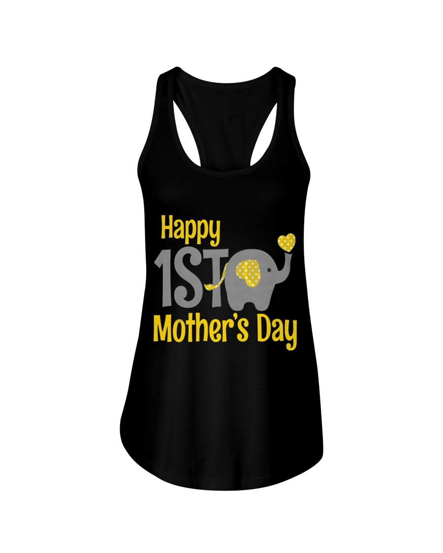 first Mother's Day Elephant 2018 Ladies Flowy Tank