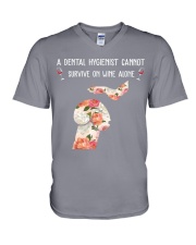 DENTAL HYGIENISTS V-Neck T-Shirt thumbnail