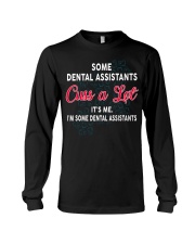 DENTAL ASSISTANTS Cuss a Lot Long Sleeve Tee thumbnail