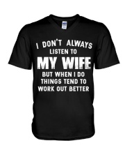 I Love My Wife V-Neck T-Shirt thumbnail